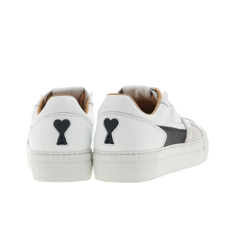 AMIPARIS De Coeur Low Top Stylish Skateboarding Shoes Unisex White Green-6