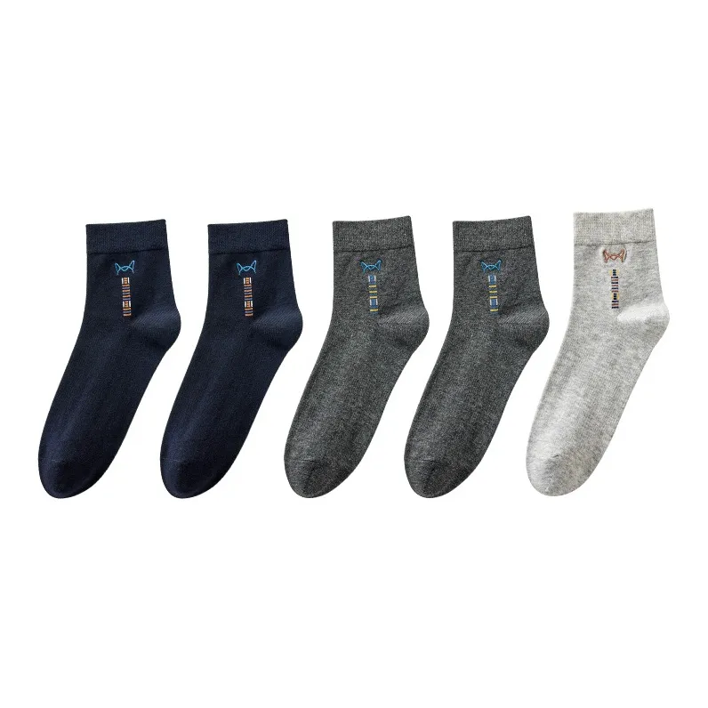 MIIOW Mid Calf Socks Men's 5 Pack-23
