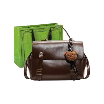 KARUISHA PU Backpack Portable Women's Black/Brown/Coffee
