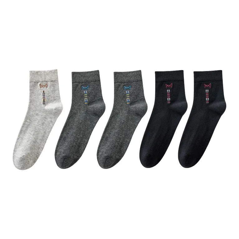 MIIOW Mid Calf Socks Men's 5 Pack-16