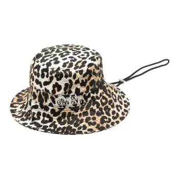 GANNI Leopard print Bucket Hat