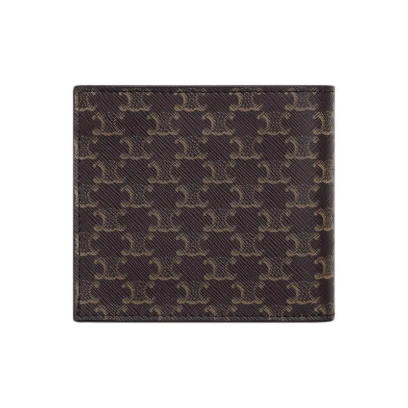 CELINE Bi fold Wallet In Triomphe Canvas-0