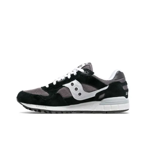 Saucony Shadow 5000 Anti-Slip Wear-Resistant Low-Top Running Shoes Men's Black White Gray