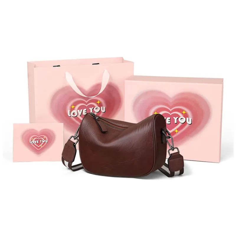 COMELY Cow Leather Pillow Bag Shoulder Bag Regular Women's Vintage Brown-6