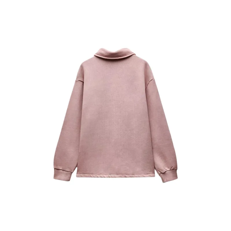 ZARA Sweatshirt Women's Light Pink-1