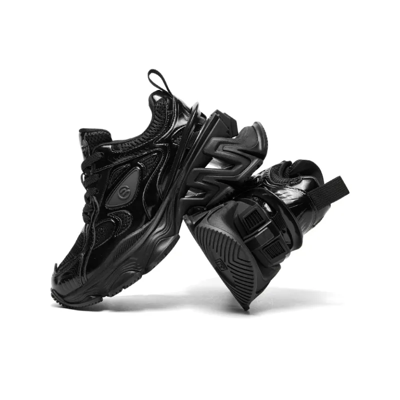 CHERYKALLY Cushioned Anti Slip Wear Resistant Lightweight Height Increasing Low Top Chunky Sneakers Women's-10
