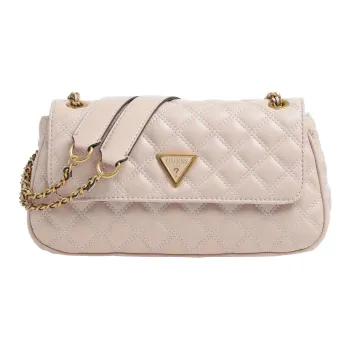 GUESS Synthetic Fiber Portable Crossbody Bag Shoulder Bag Women's Light Beige