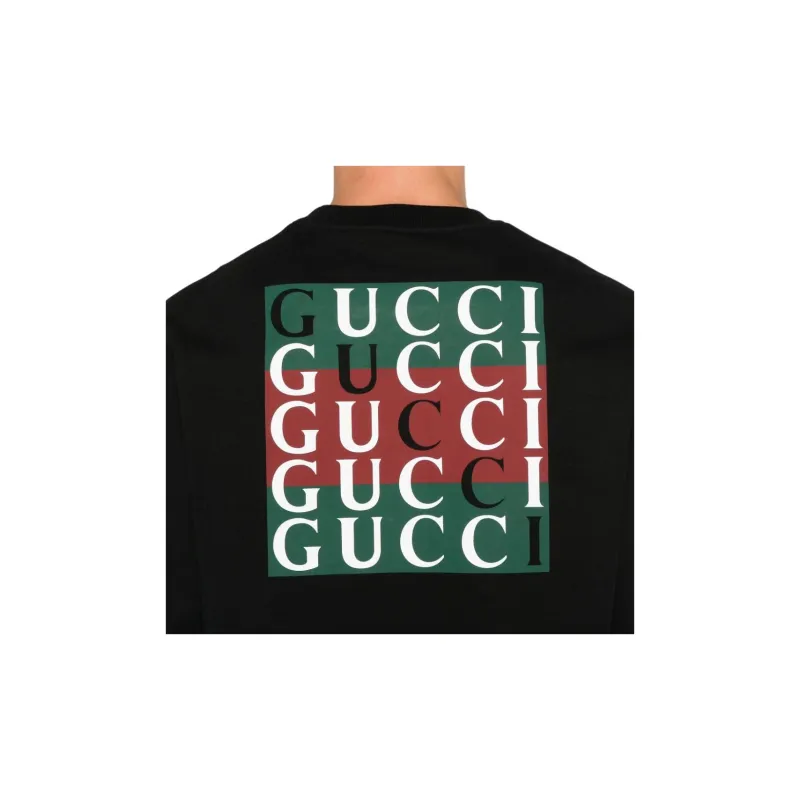 GUCCI Logo Printed Crewneck Sweatshirt-6