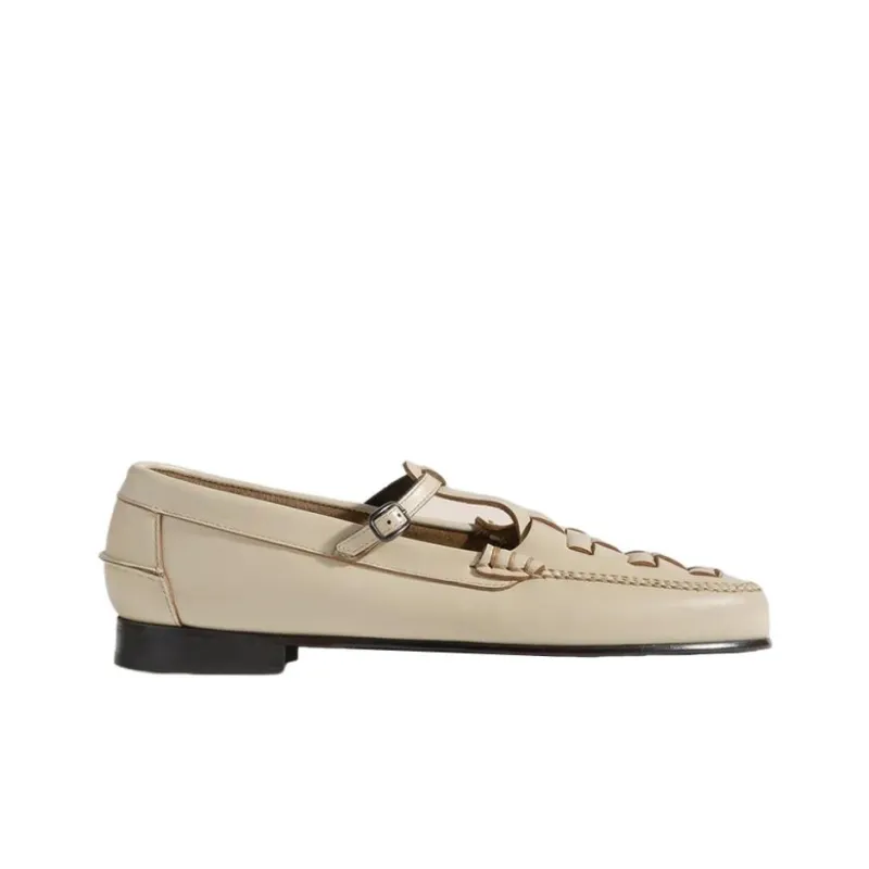 Hereu Maqueda Flat Shoes Women's White-1