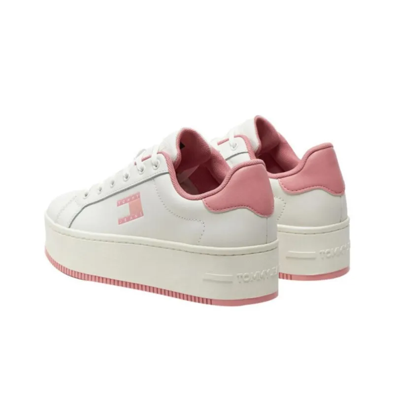 Tommy Hilfiger Rosa Low Top Casual Shoes Women's White Pink-3
