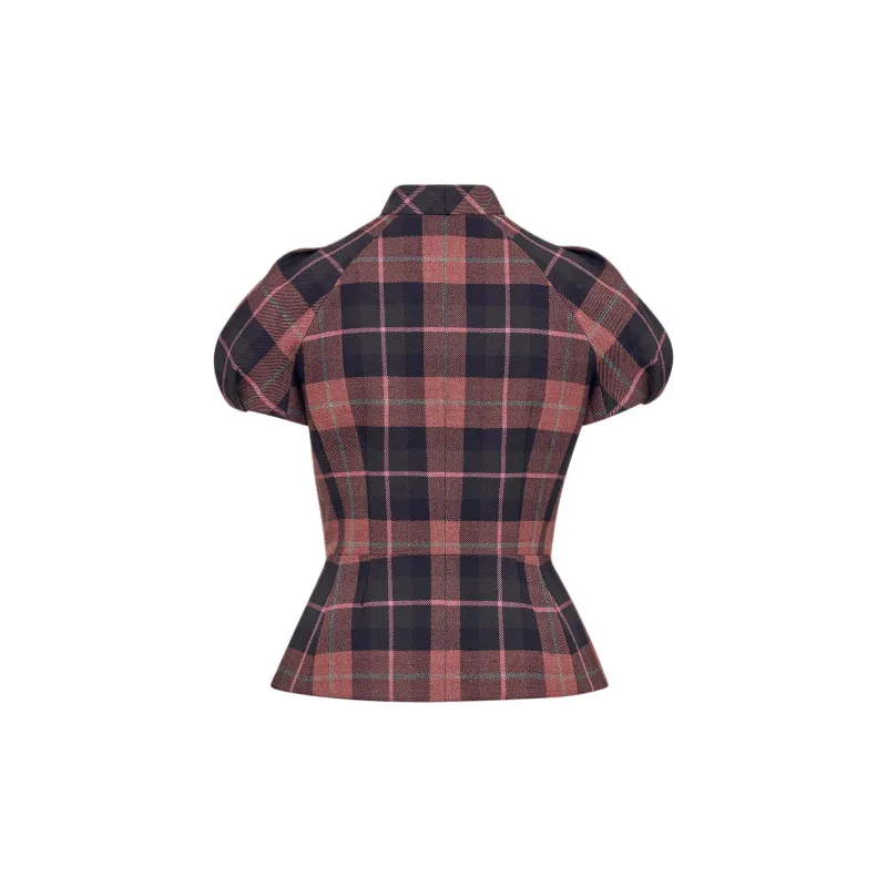 DIOR FW24 Jacket Women's Red Gray Mixed-1