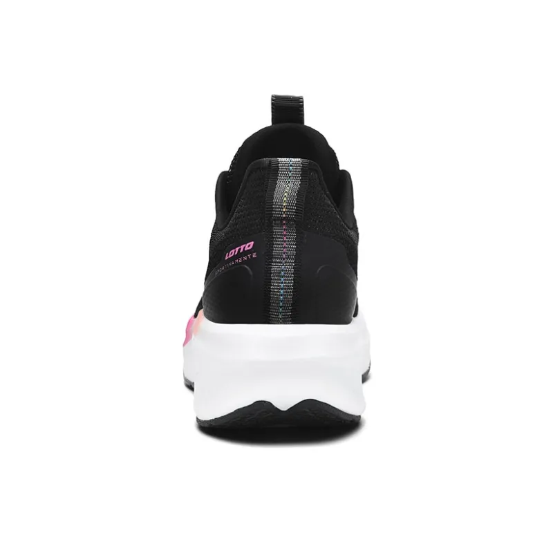 LOTTO Abrasion Resistant Breathable Low Top Training Running Shoes Women's Black/Rhododendron Red-4