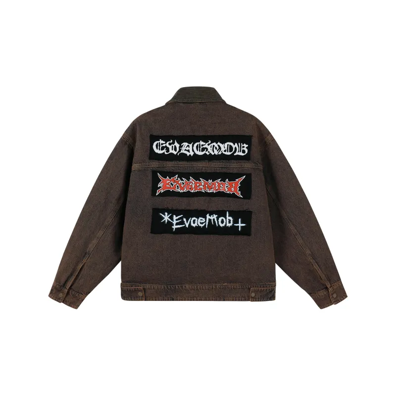 *EVAE+MOB Dreadlocks Series Denim Jacket Unisex-5