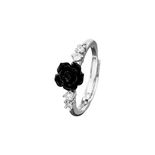 Listen To The Flowers Bloom Zircon Rings Women's