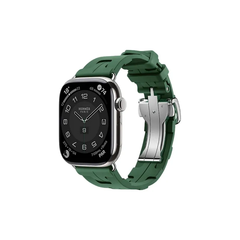 HERMES Apple Compatibility Watch Band 46mm Rubber Material-1