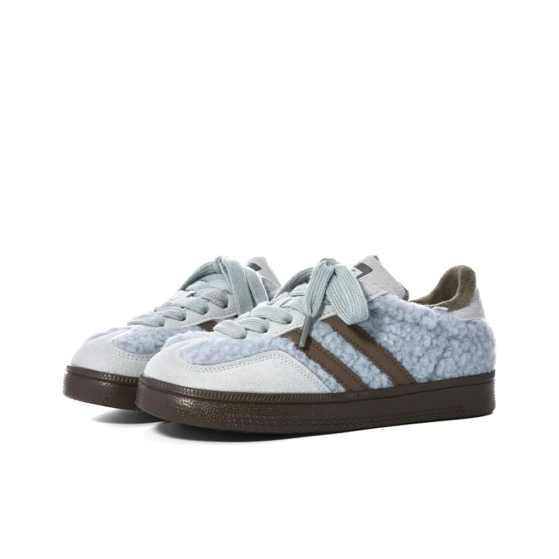 Lovely You Lightweight Warm And Wear Resistant Low Top Casual Shoes Women's Blue Brown-1