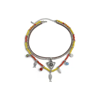 QIANFANGDAHUANGYE Seed Bead Necklaces Women's