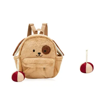 MARKANGARO Fabric Backpack Small Size Unisex Brown