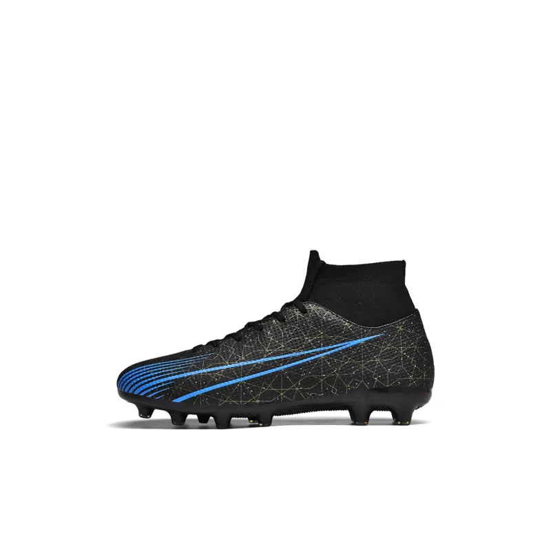 EXULL Q Durable Lightweight Cushioning High Top Kids' Soccer Shoes Kids'-3