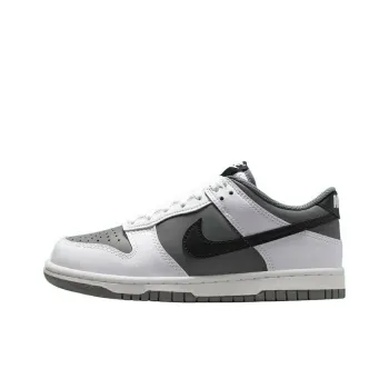 Nike Dunk Anti Slip Wear Resistant Low Top Kids' Skateboarding Shoes Gray Teenagers
