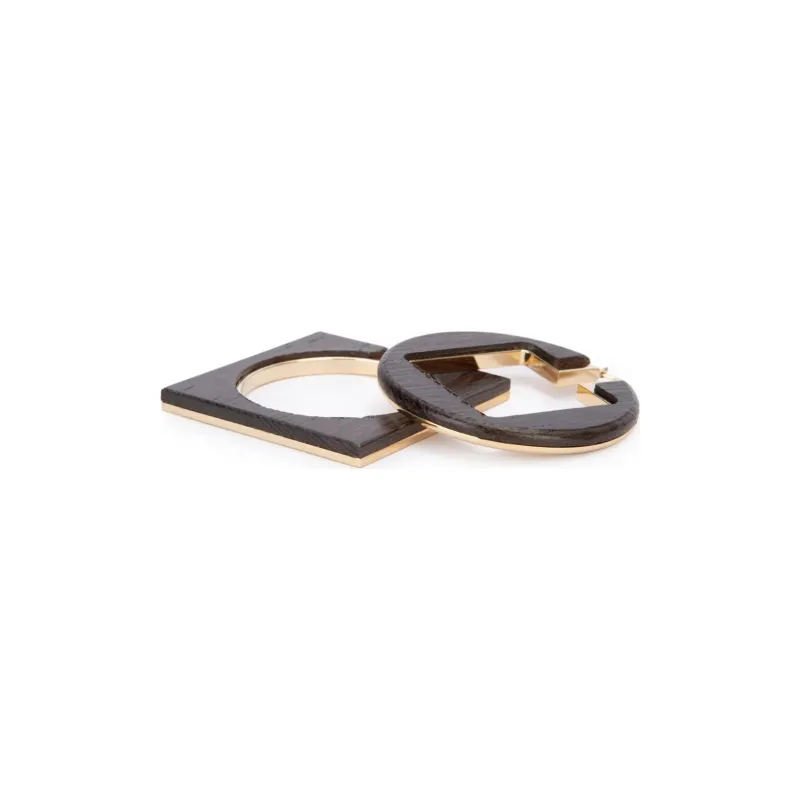 Jacquemus The Rond Carré Hoops Earrings-2