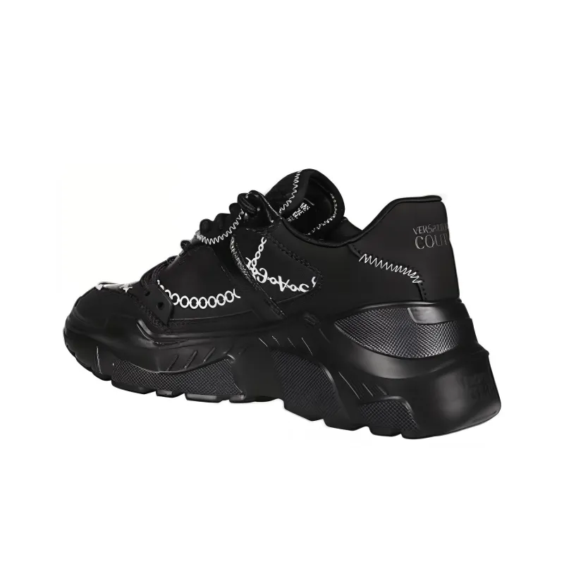 VERSACE JEANS COUTURE Low Top Casual Shoes Men's Black-3