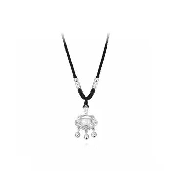 GLOIRE S999 Fine Silver Necklaces Unisex Elegant Luxe Minimalist Style Advanced Versatile Everyday Commute Anniversary