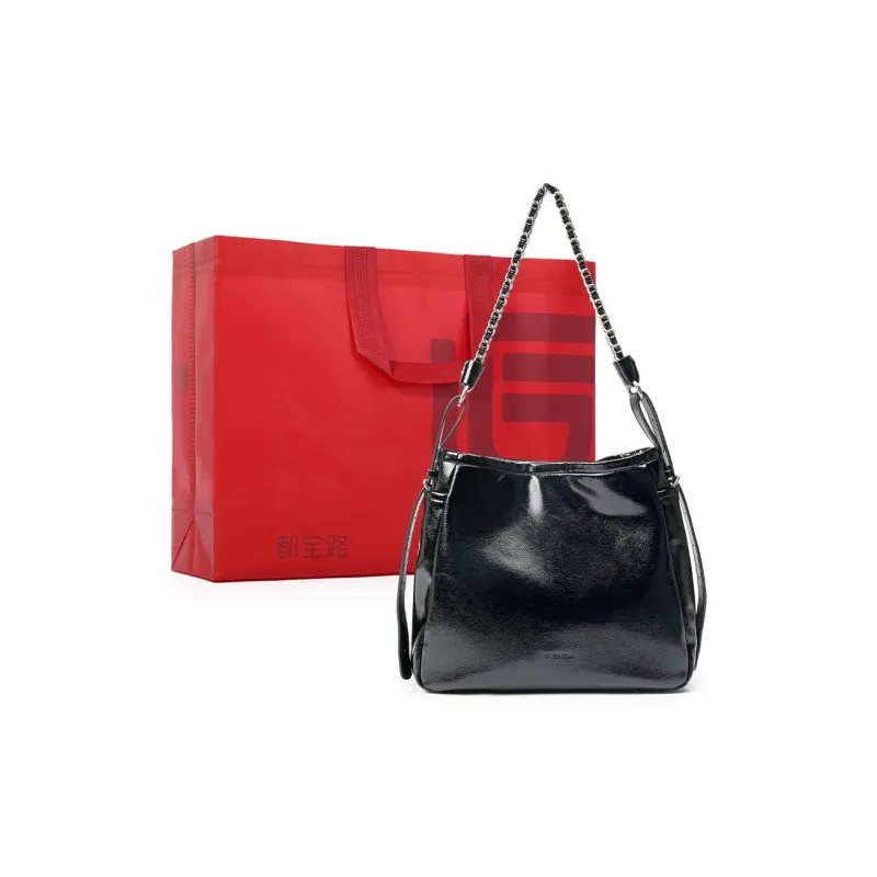 Dubaolu Synthetic Leather Handbag Shoulder Bag Regular Women's Angora Red/Black-7