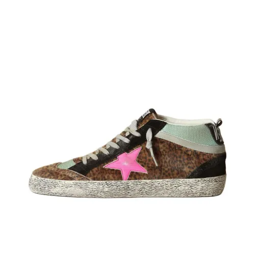 Golden Goose Mid Star Mid-Top Skateboard Shoes Men's Fuchsia