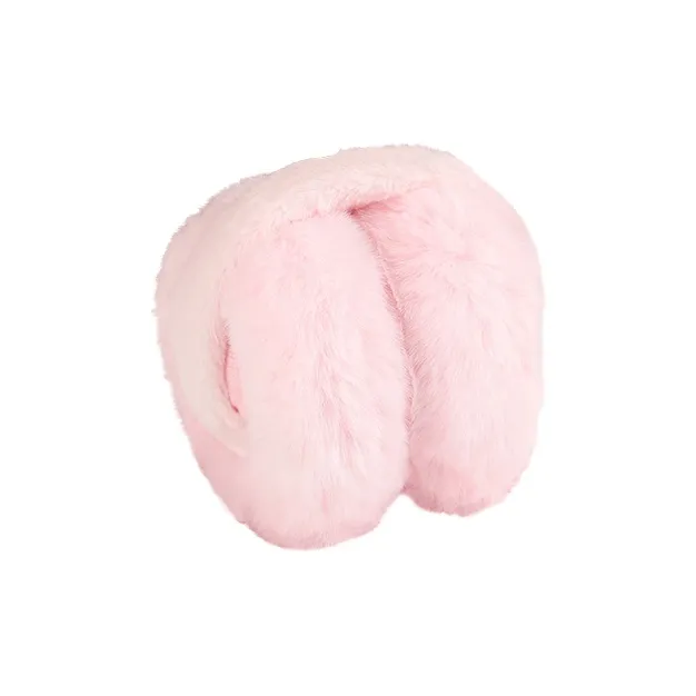 15 MINS Acrylic Earmuffs Unisex Beige Leather Pink Pink Black Coffee Gray-4