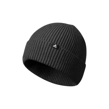PEAK Polyester Beanies Unisex Black