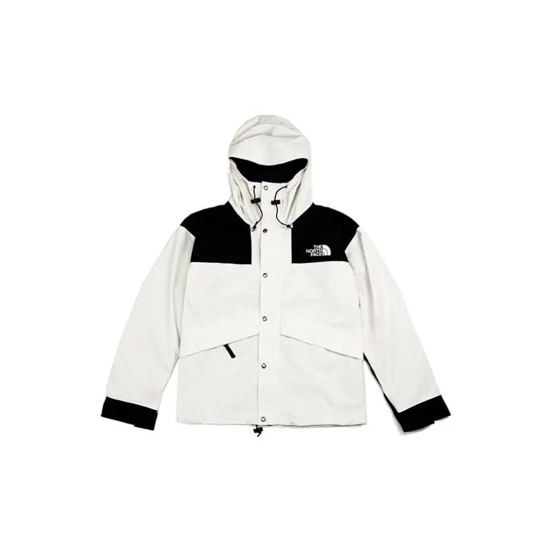 THE NORTH FACE 1986 Series Windbreaker Jackets Unisex White+Shopping Bag-1