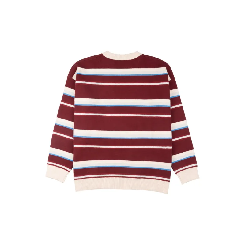 UDBK Knitwear Unisex Red Clash Blue Stripes-1
