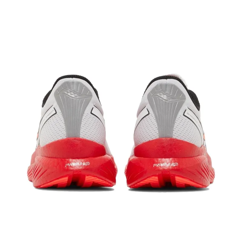 Saucony Endorphin Speed 3 Cushioned Slip Resistant Low Top Running Shoes Unisex White Red-2
