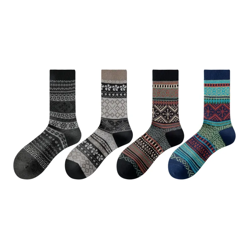 ZEROIN Mid Calf Socks Men's 4 Pack-28