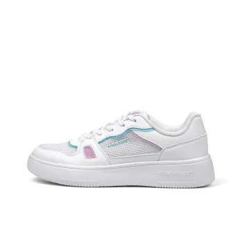 SAIQI Warm Anti Slip And Wear Resistant Low Top Skateboard Shoes Women's White