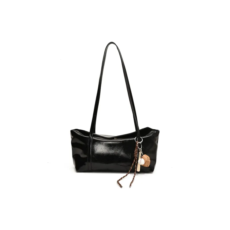 Yalu PU Shoulder Bag Regular Women's Coffee/Burgundy/Black/Khaki Brown-15
