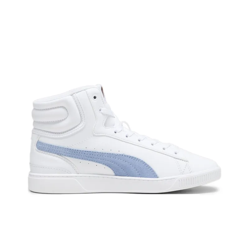 PUMA Vikky V3 Anti Slip Wear Resistant Mid Top Skateboard Shoes Women's Blue White-1