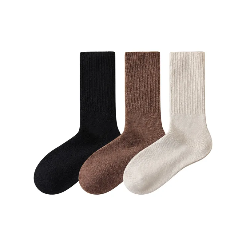 Temooues Mid Calf Socks Women's Combo Set-3