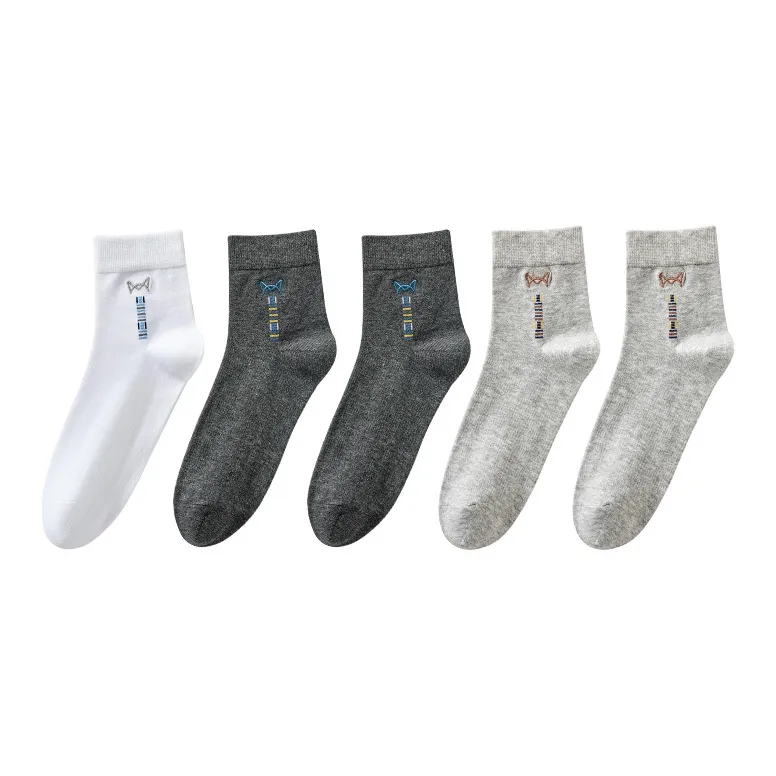 MIIOW Mid Calf Socks Men's 5 Pack-24