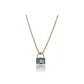 Blue Strip Small Lock Collarbone Chain