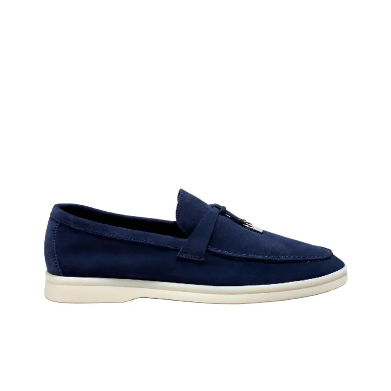 Loro Piana Casual Single Shoes Women's Dark Blue-1