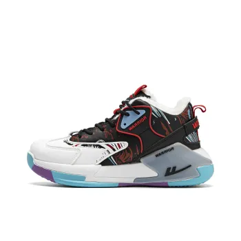 WARRIOR Basketball Shoes Men Mid Top Red/Blue