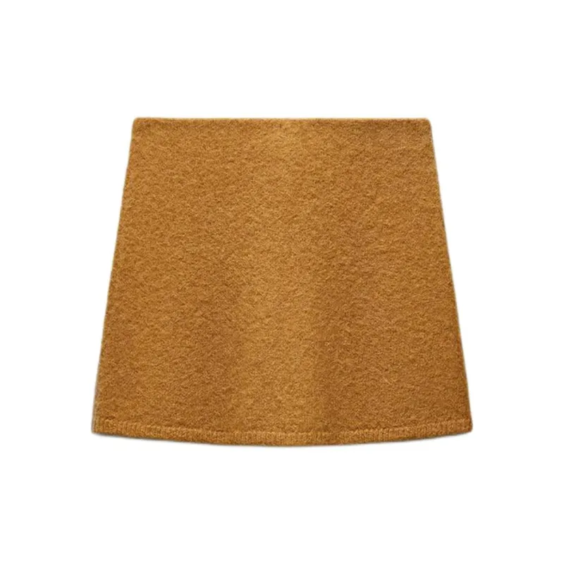 ZARA Casual Short Skirts Women's Yellow-1