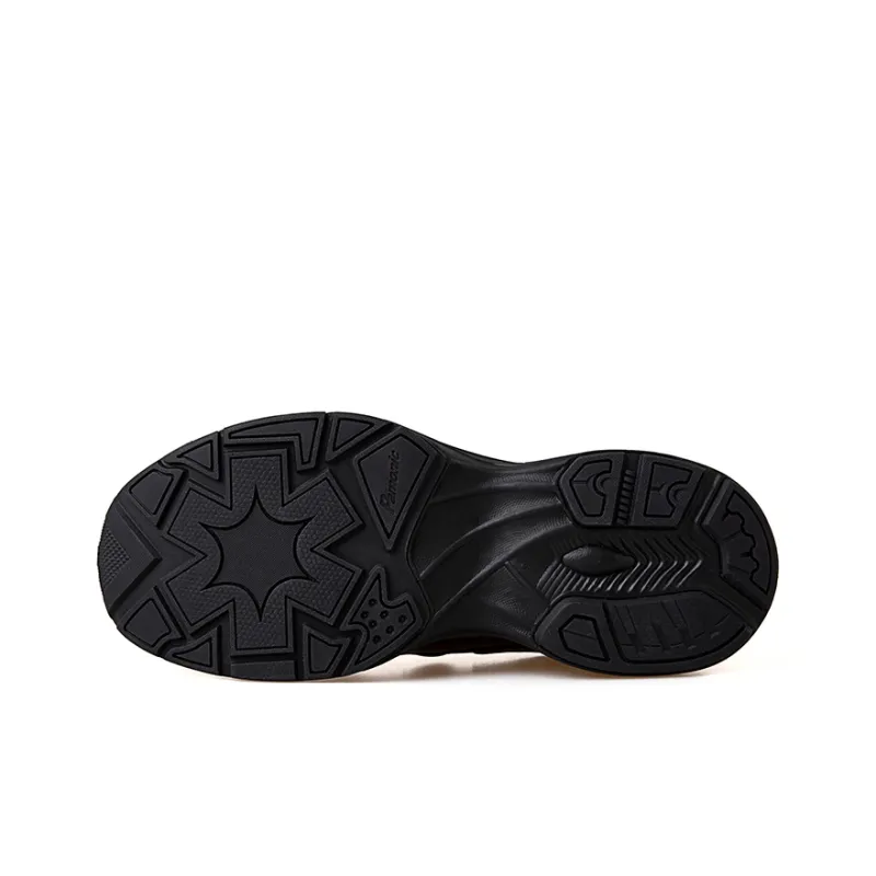 PAMP Wushan Gear Slip Resistant Height Increasing Low Top Casual Shoes Unisex Black-5
