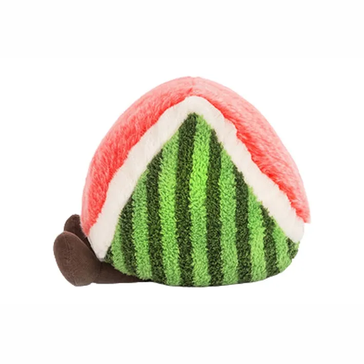 JELLYCAT Gourmet Collection Amuseable Fruit Happy Watermelon Dolls Plush Doll 26cm Height In Sitting Posture-3