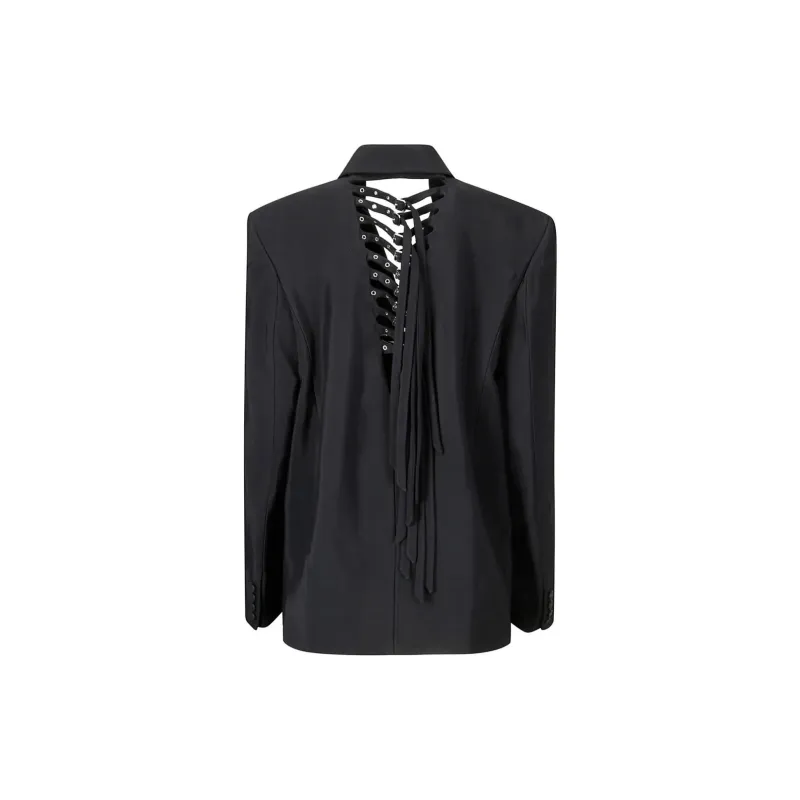 Mugler Buckled Oversized Jacket-1
