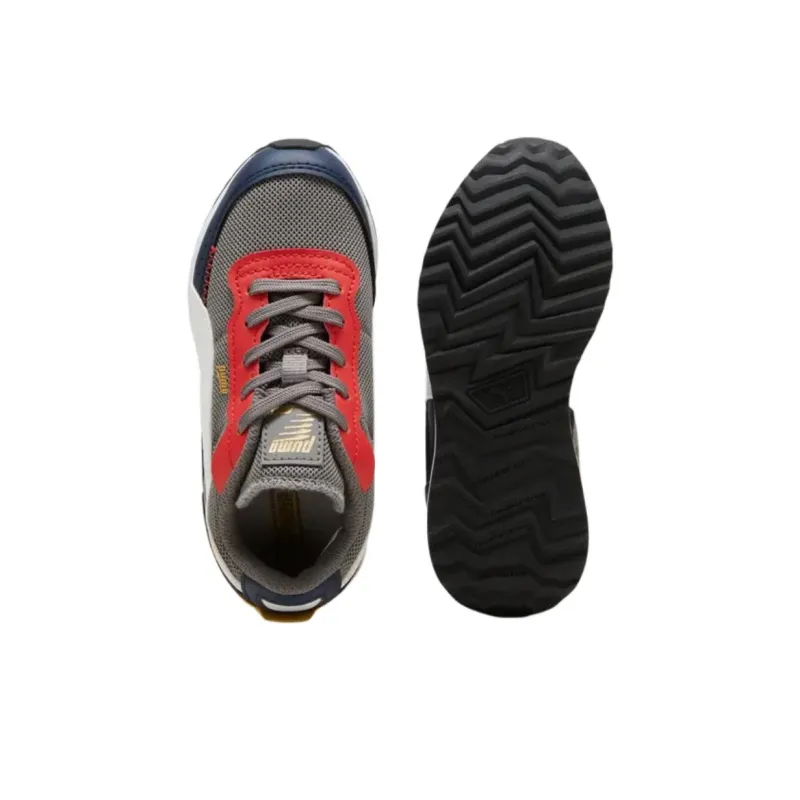PUMA Road Rider Anti-Slip Wear-Resistant Low-Top Kids' Running Shoes Gray Kids'-3