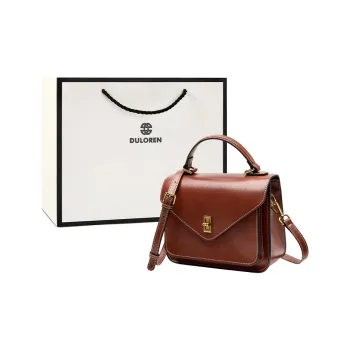 DULOREN Cow Leather Shoulder Bag Crossbody Bag Handbags Regular Women's Black/Brown/Green