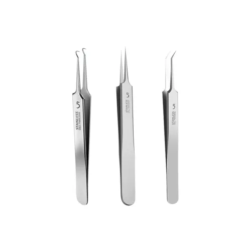 JIANYINGSHU Ultra Sharp Blackhead Remover Set Of 3 Make up Tools Blackhead Removal Needle